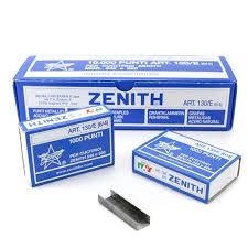 CONF. 10 SCATOLE X 1000 PUNTI METALLICI  UNIVERSALI  ZENITH 130/E (6/4)