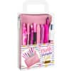 Set penne BIC Pink & Purple - trousse rosa metallizzato - modelli e colori assortiti - conf. 9 pezzi- 9642801